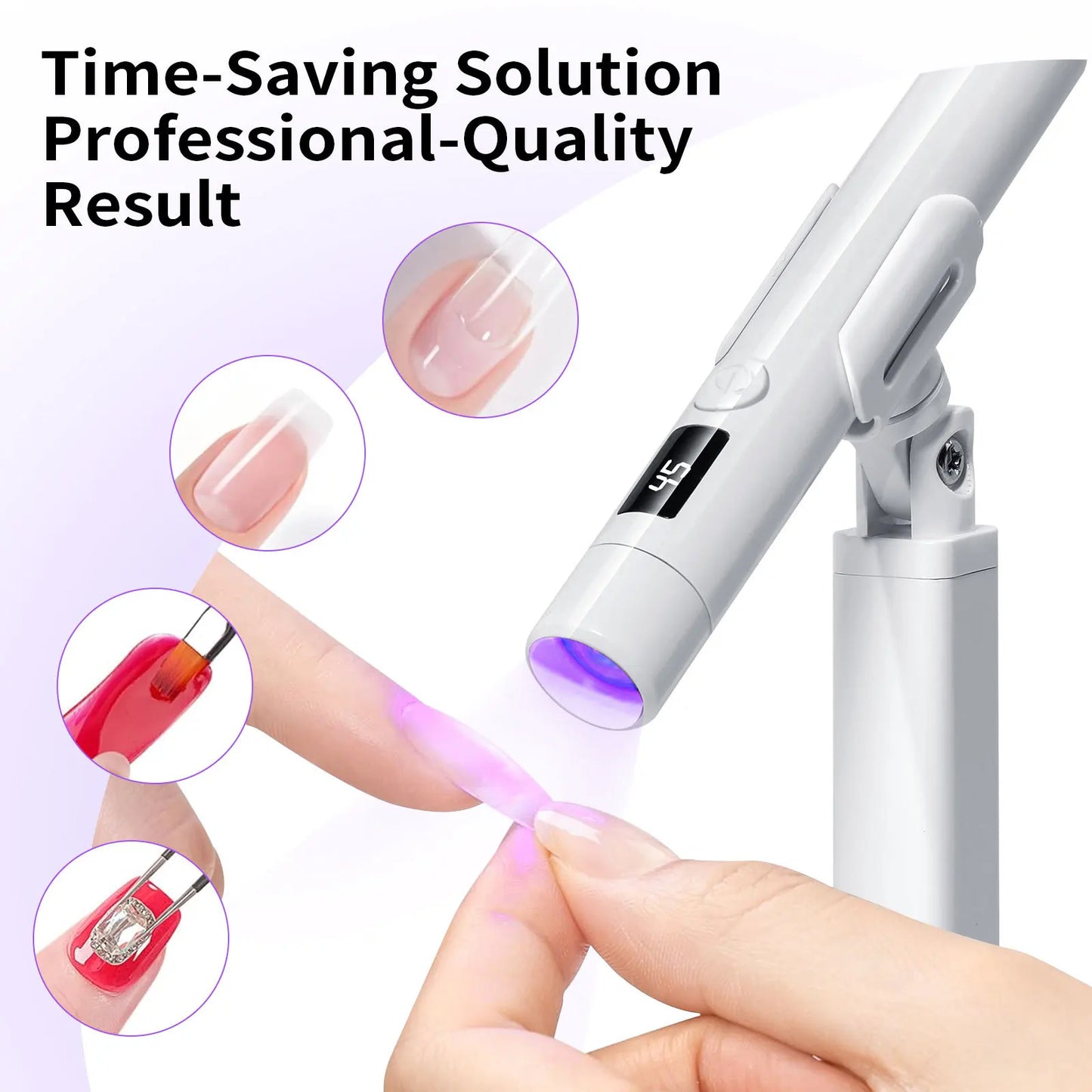 Mini UV LED-licht voor gelnagels USB oplaadbare draagbare draagbare nagellamp Sneldrogende nageldroger voor gelnagellak uitharding