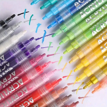 Nail Art Markers™ | FINE Line & BOLD Stift Markers | Voor Strakke Lijnen én Volledige Kleurvlakken