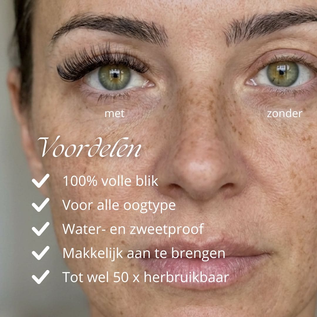 MI'VORA MangaLash™ | Luxe herbruikbare magnetische wimperset, zonder lijm