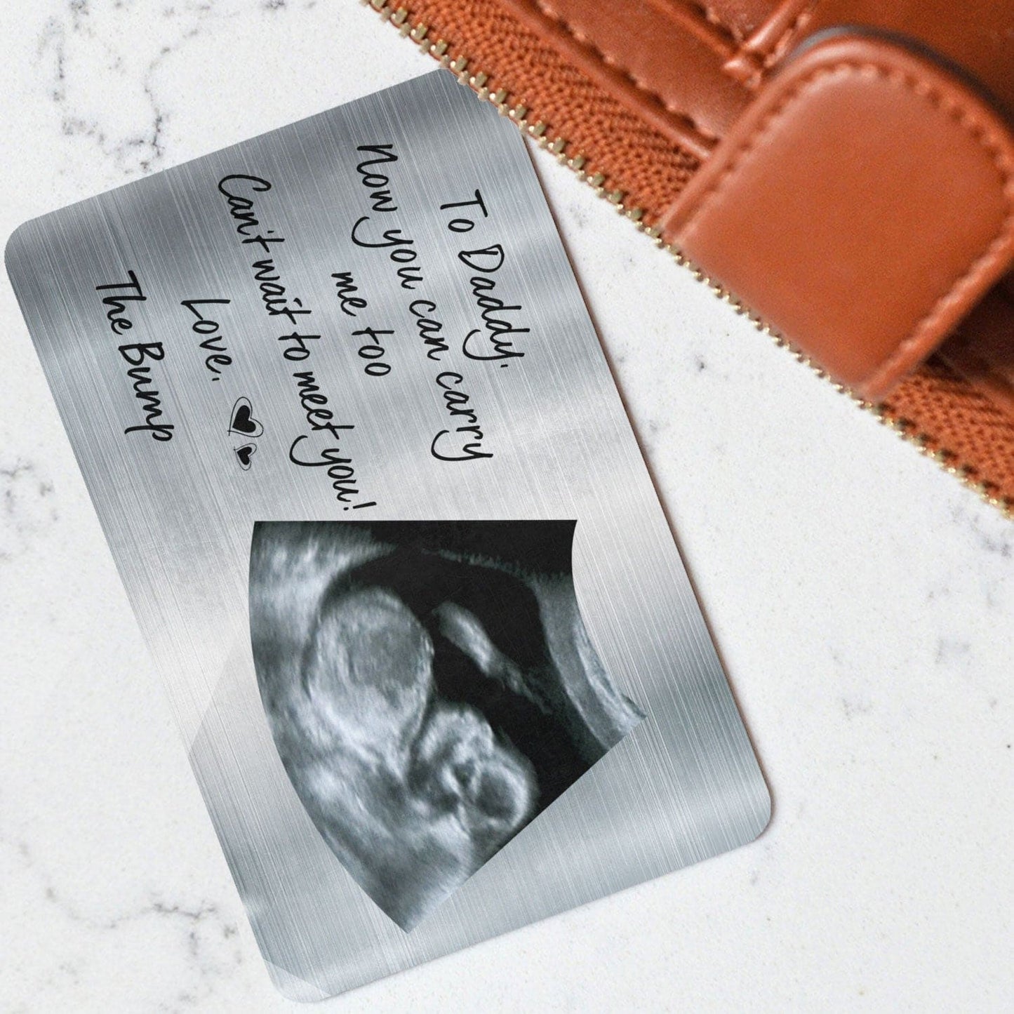 MI'VORA Papa & Ik™ – Aluminium Fotokaart