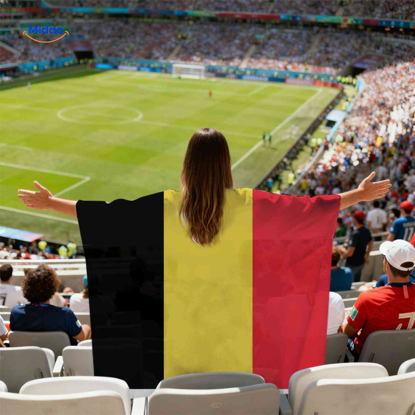 Support Cape | WK Vlagcape, Lichtgewicht en Sneldrogend