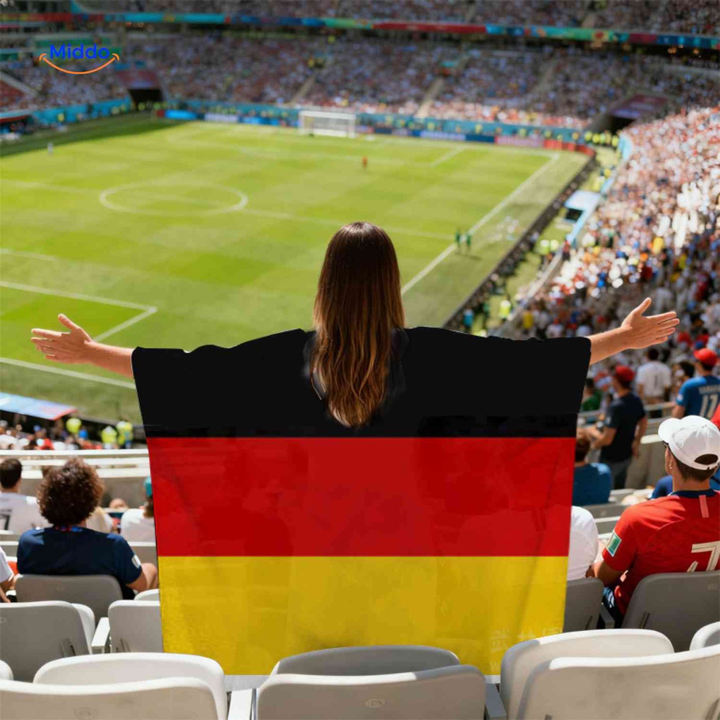 Support Cape | WK Vlagcape, Lichtgewicht en Sneldrogend