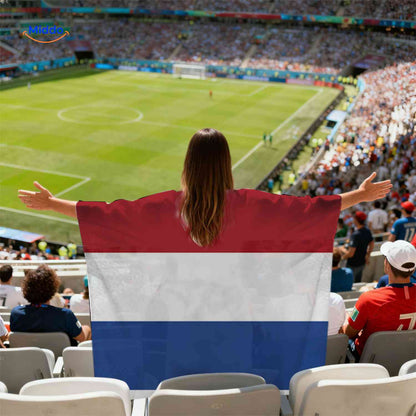 Support Cape | WK Vlagcape, Lichtgewicht en Sneldrogend