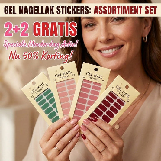 MI'VORA NailRomance™ | Assortimentsset van 4 kleuren | UV-vrije gelnagelstickers. De mooiste gelnagels zonder UV-lamp of nagelsalon.