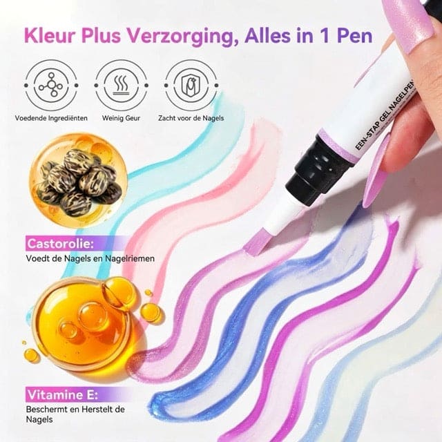 MI’VORA NailGlow Studio Pennen| Gellak, kleur én topcoat in één pen!