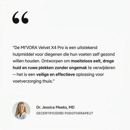 MI'VORA Velvet X4 Pro Elektrische Voetvijl