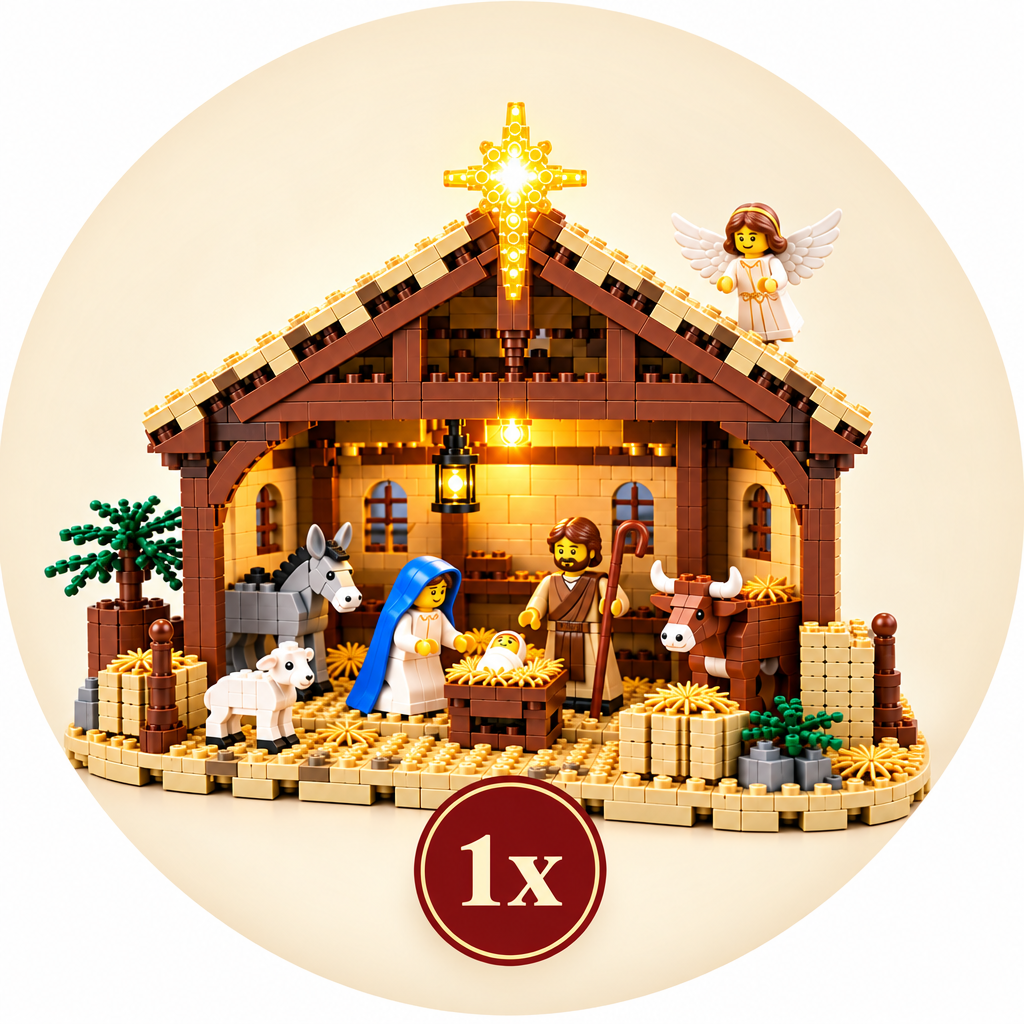 Kerststal Bouwset 1 set