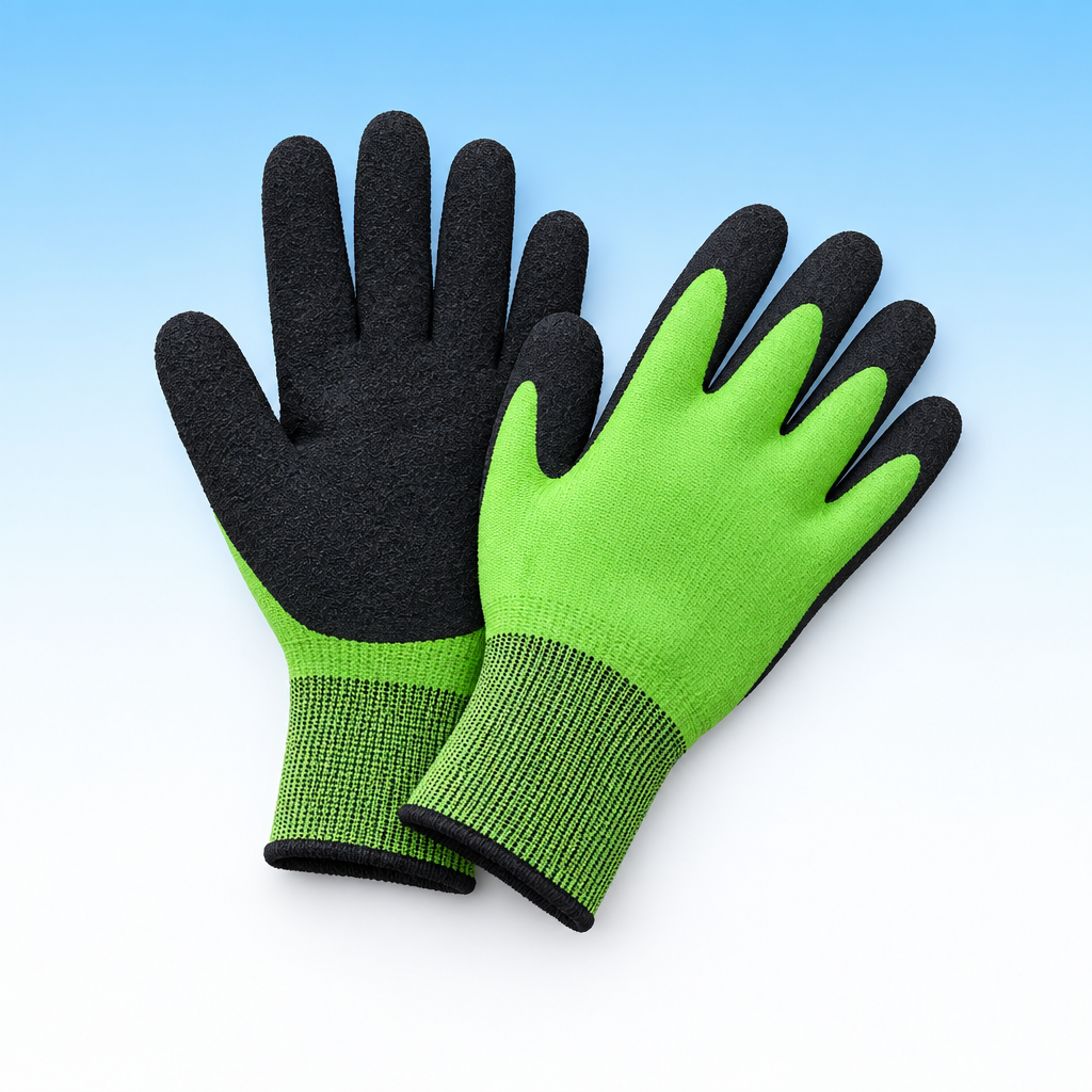 MIVORA tuinhandschoenen, groen met zwarte coating