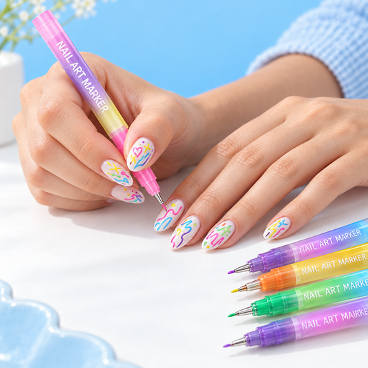 Nail art tekenen met de MIVORA Nail Art Markers