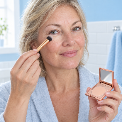 Vrouw brengt de MIVORA SOS Cover concealer aan