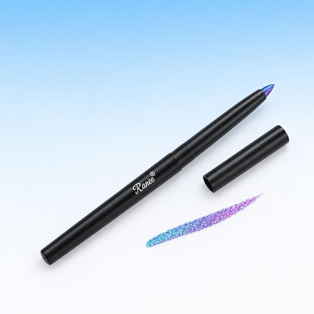 MIVORA glitter eyeliner potlood met kleurstaal