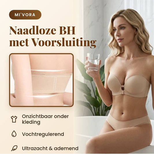 Naadloze strapless bh met voorsluiting – MI'VORA