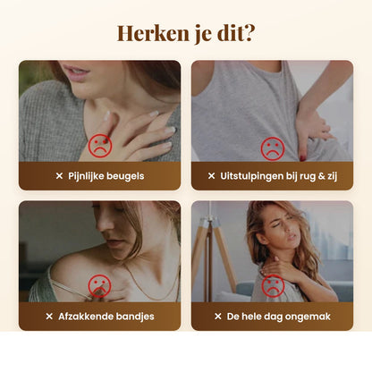 Problemen met gewone bh's: pijnlijke beugels en afzakkende bandjes