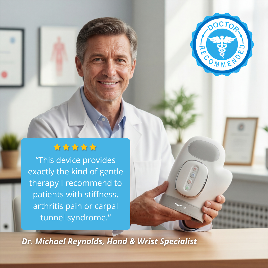 MI'VORA™ Hand Massager - Support for Joint, Inflammation & Pain