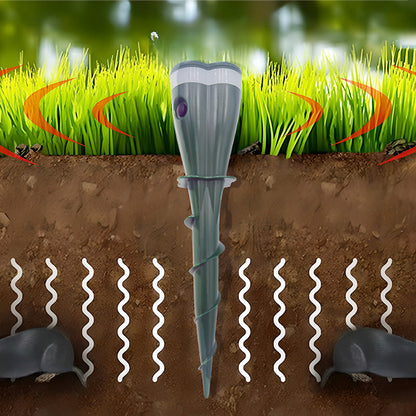 🔥New Arrival 2026🔥 Solar Powered Waterproof Screw Mole Repellent