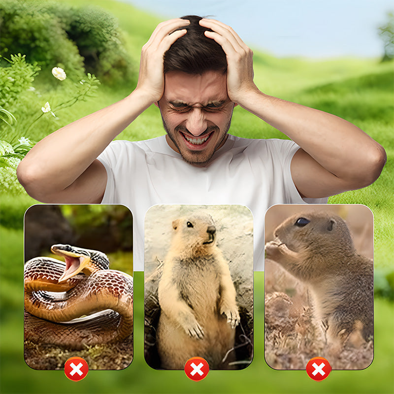 🔥New Arrival 2026🔥 Solar Powered Waterproof Screw Mole Repellent