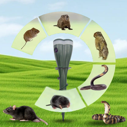 🔥New Arrival 2026🔥 Solar Powered Waterproof Screw Mole Repellent