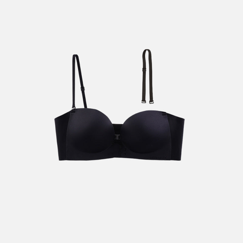 Strapless bh in zwart met afneembare bandjes – productfoto